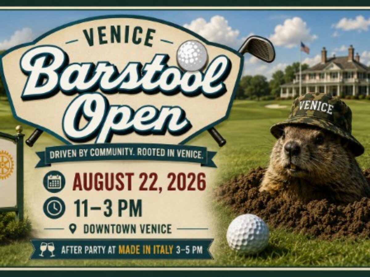 Ilustrasi venice barstool open untuk artikel Venice Barstool Open Kembali: Putt-Putt dan Pub Crawl di Downtown